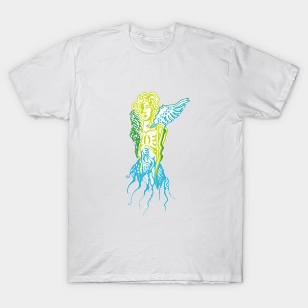 Green Lady T-Shirt by SourSoulART